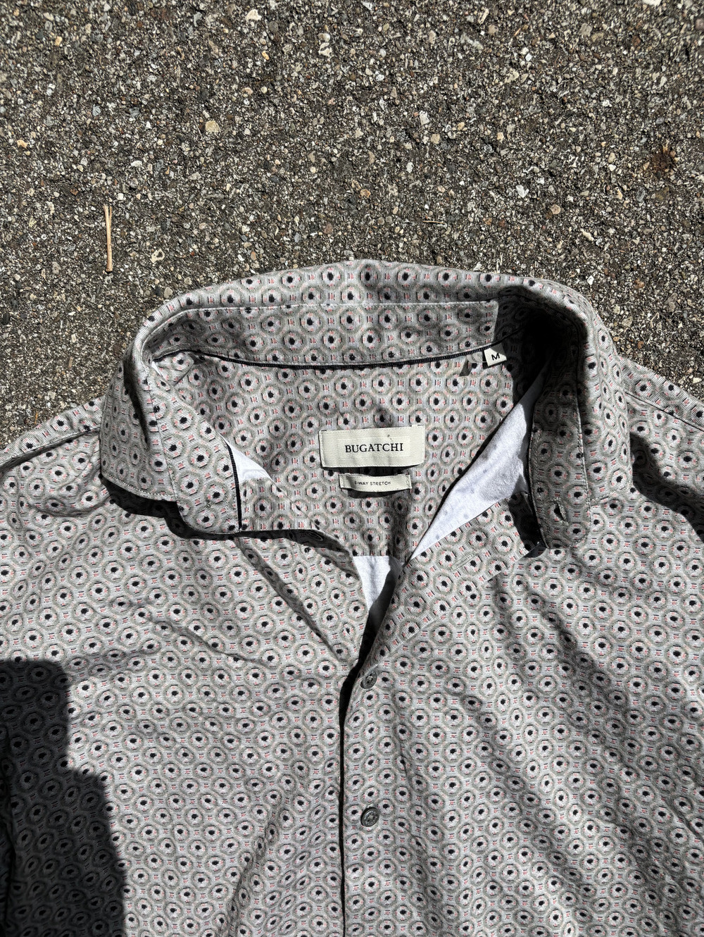 Clean Bugatchi patterned button-up shirt - Picture 3 of 4